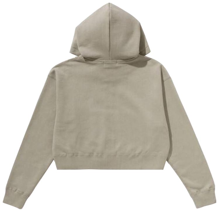 BAPE Pigment Dyed One Point Cropped Zip Hoodie Grey