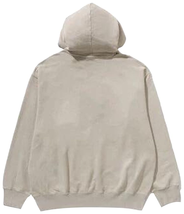 BAPE Garment Dye College Pullover Hoodie Beige