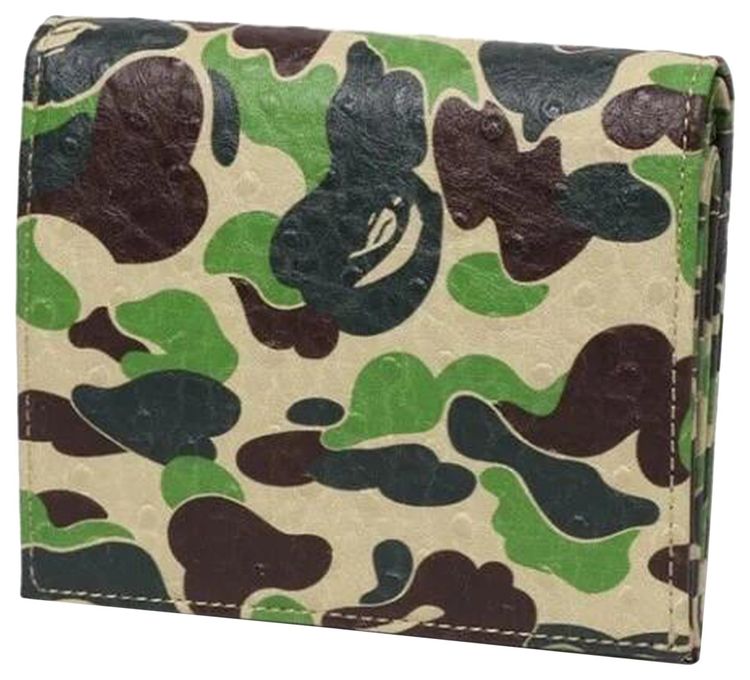 BAPE ABC Camo Mini Wallet Green