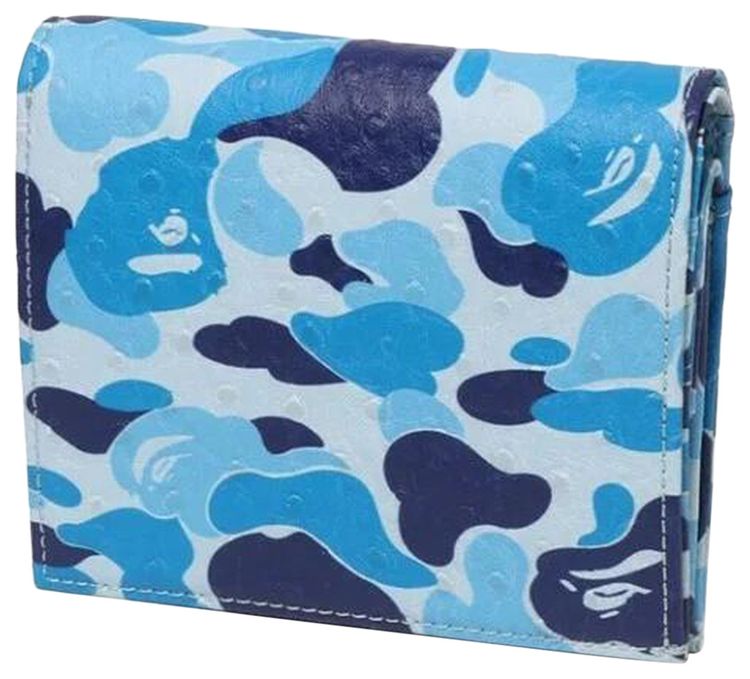 BAPE ABC Camo Mini Wallet Blue