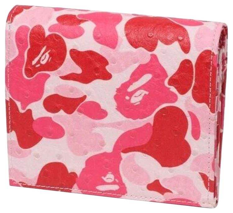 BAPE ABC Camo Mini Wallet Pink