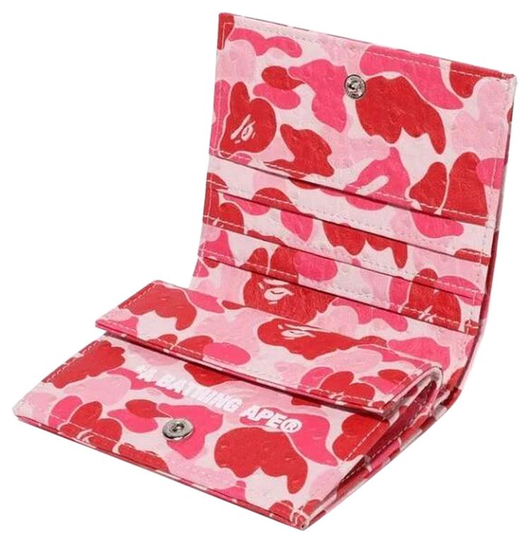 BAPE ABC Camo Mini Wallet Pink