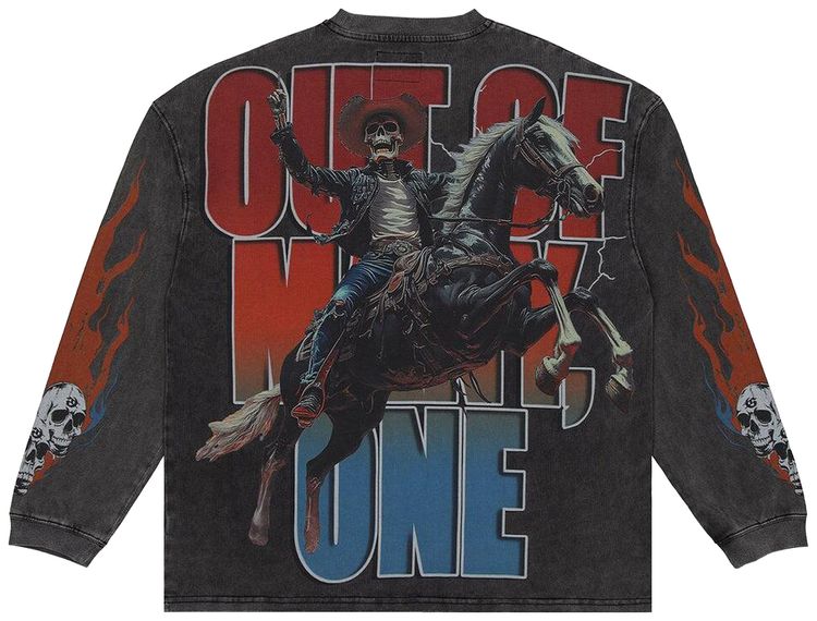 Godspeed Best Western Long Sleeve T Shirt Grey Wash