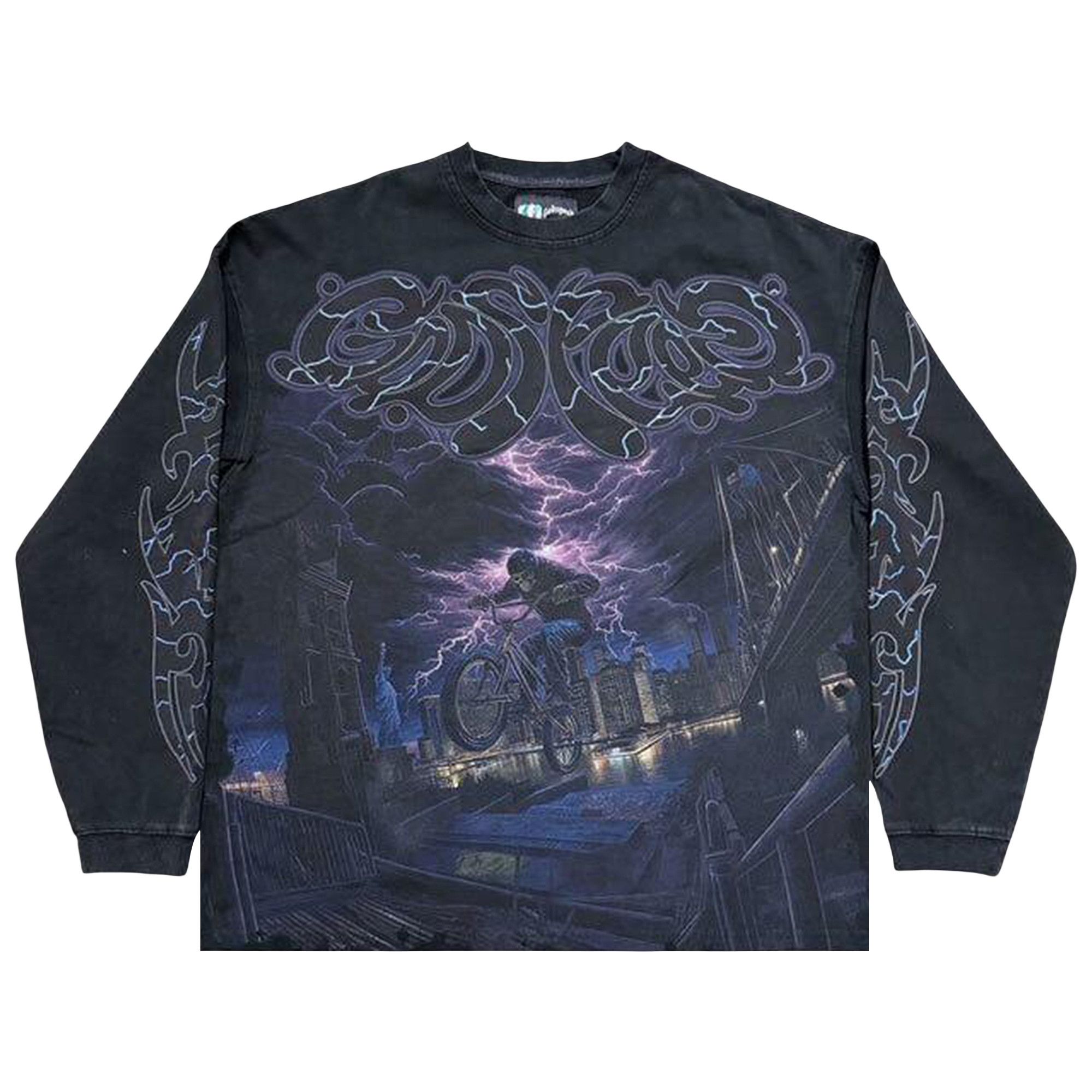 Buy Godspeed B.M.X Long-Sleeve T-Shirt 'Black Wash' - 11652