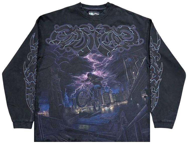 Godspeed BMX Long Sleeve T Shirt Black Wash