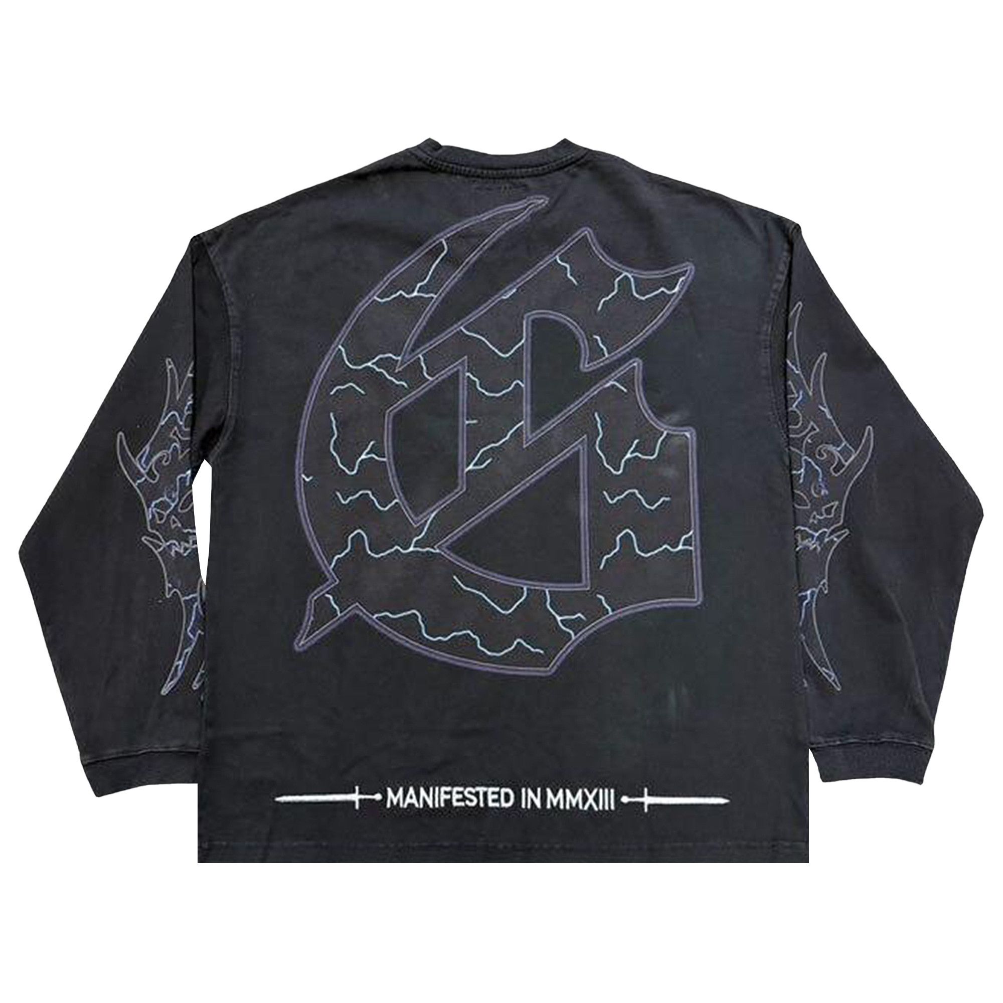 Buy Godspeed B.M.X Long-Sleeve T-Shirt 'Black Wash' - 11652