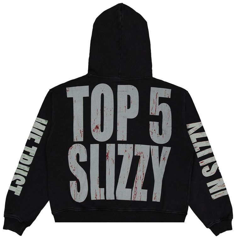 Godspeed Top 5 Slizzy VVS Hoodie Black Wash