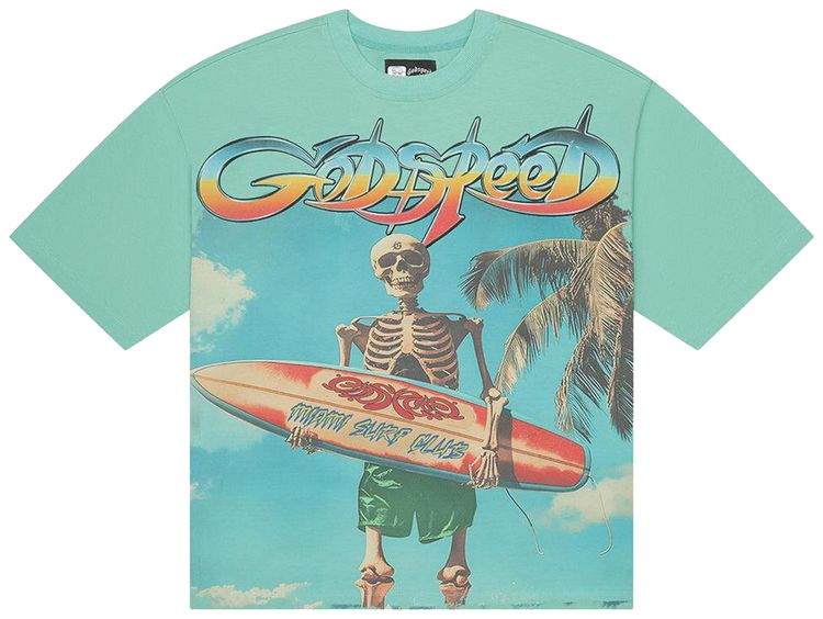 Godspeed Miami Surf Club T Shirt Teal