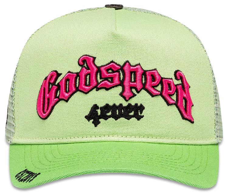 Godspeed Forever Trucker Hat LimePink