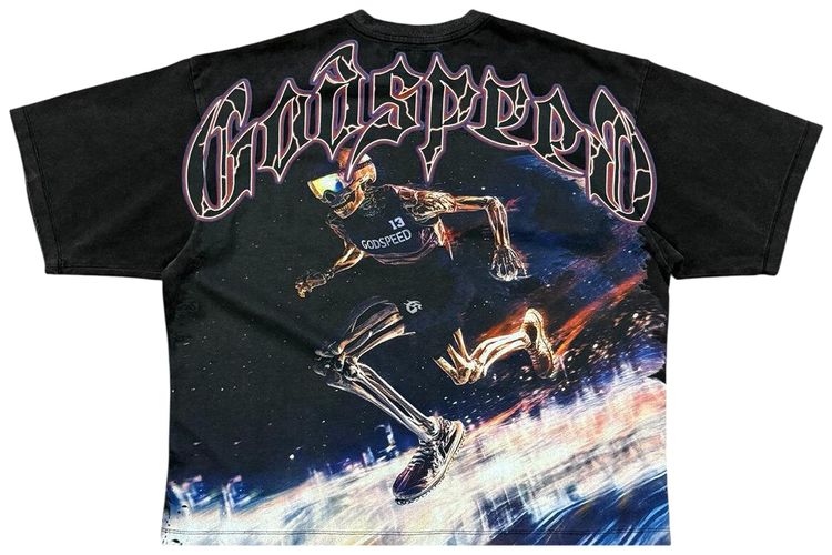 Godspeed GSPD Run Club T Shirt Black