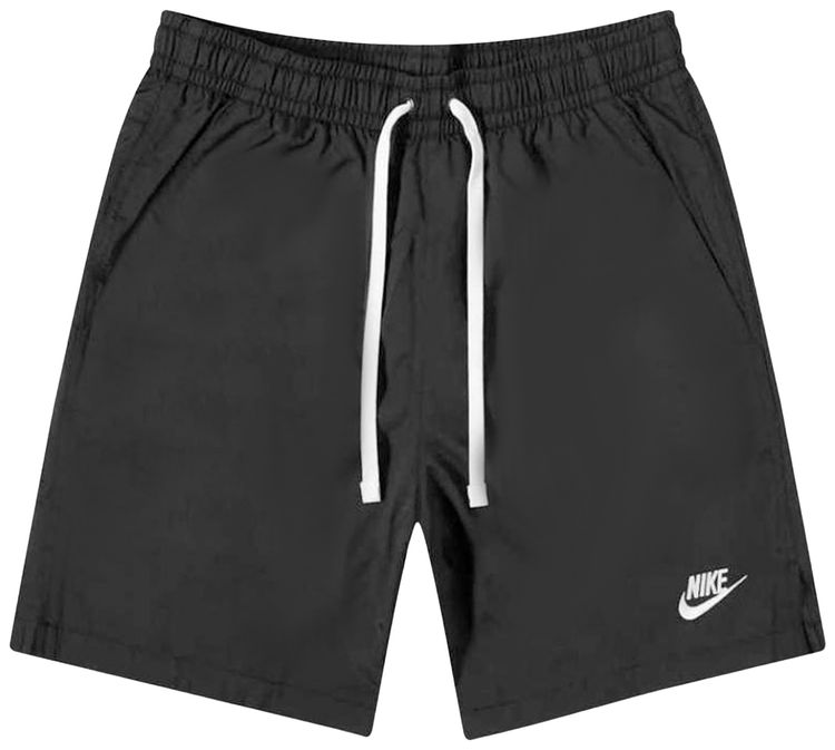 Nike Club Woven Flow Shorts BlackWhite