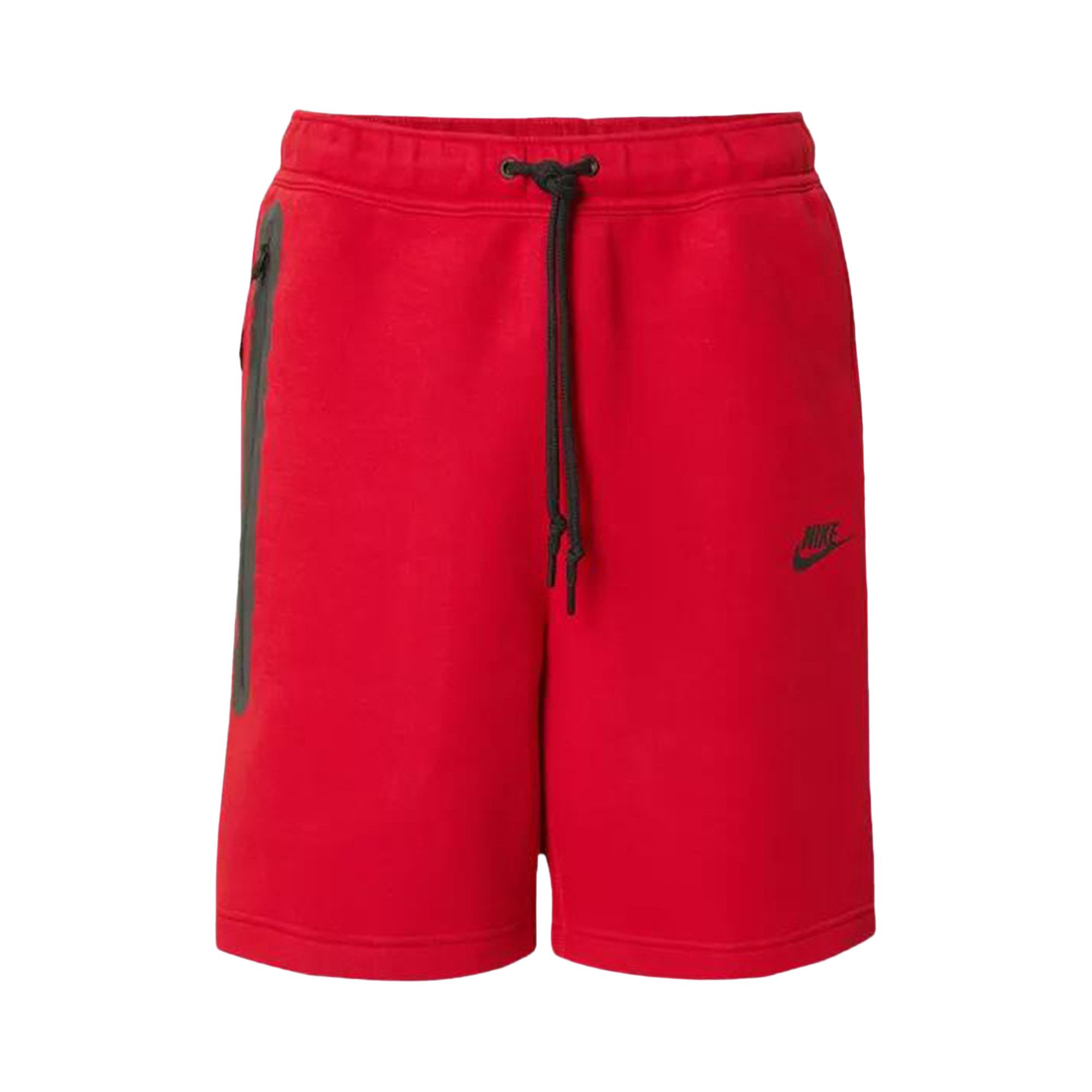 nike red fleece shorts