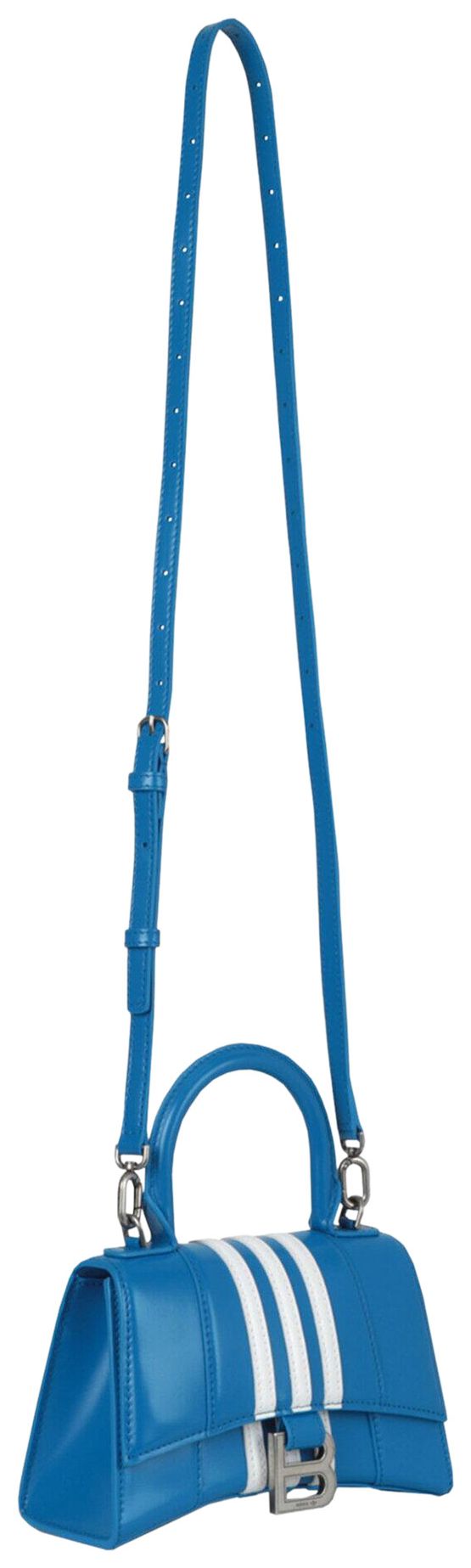 Balenciaga x Adidas Hourglass Top Handle Bag BlueWhite