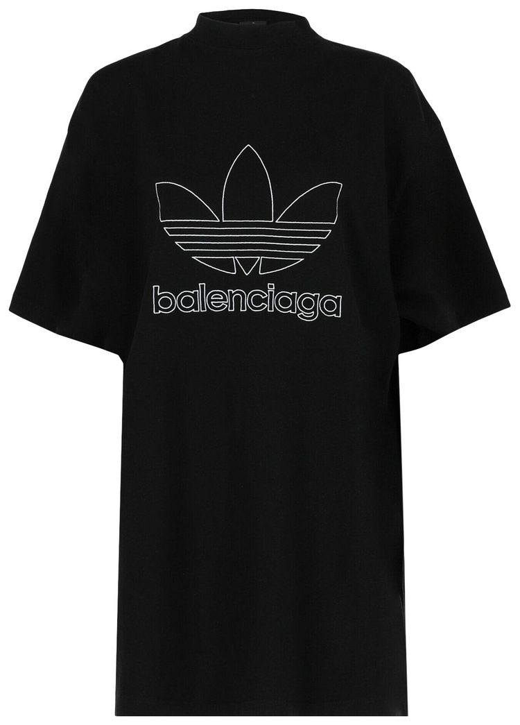 Balenciaga x Adidas Oversized T Shirt BlackWhite