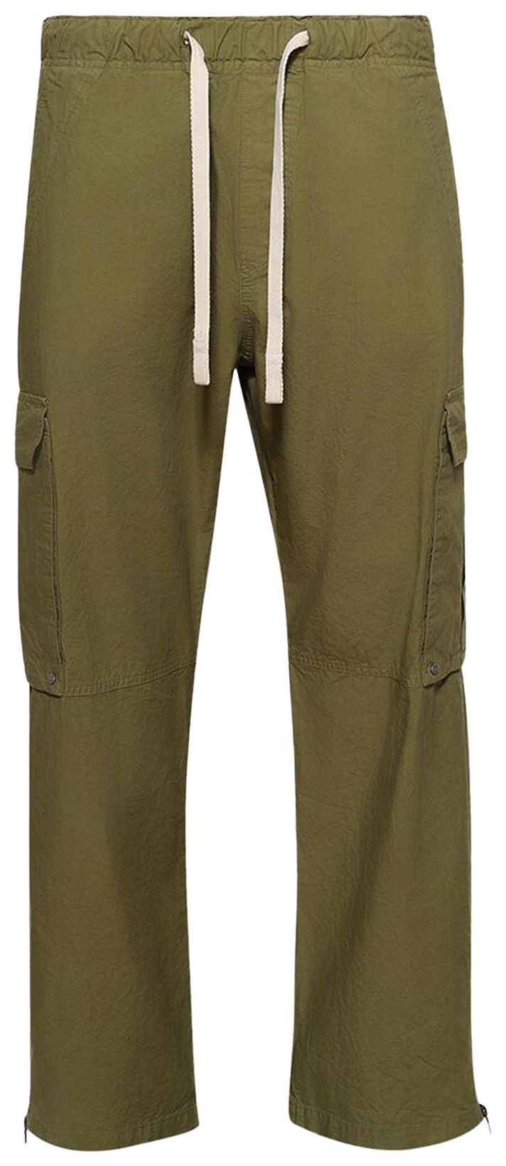 Palm Angels Curved Logo Cargo Pants Army Green