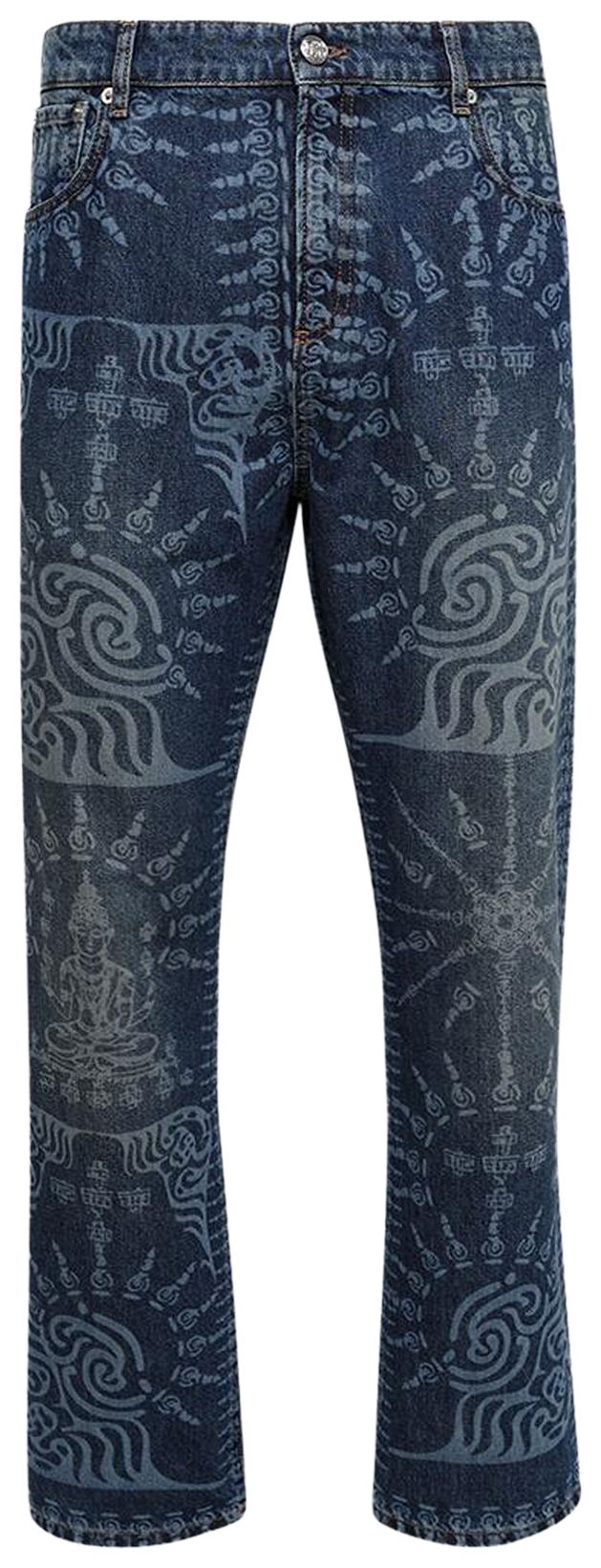 BLUEMARBLE Laser Print Jeans Blue