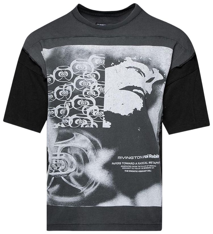 RIVINGTON roi Rebis Meta Quad Tee Faded Black