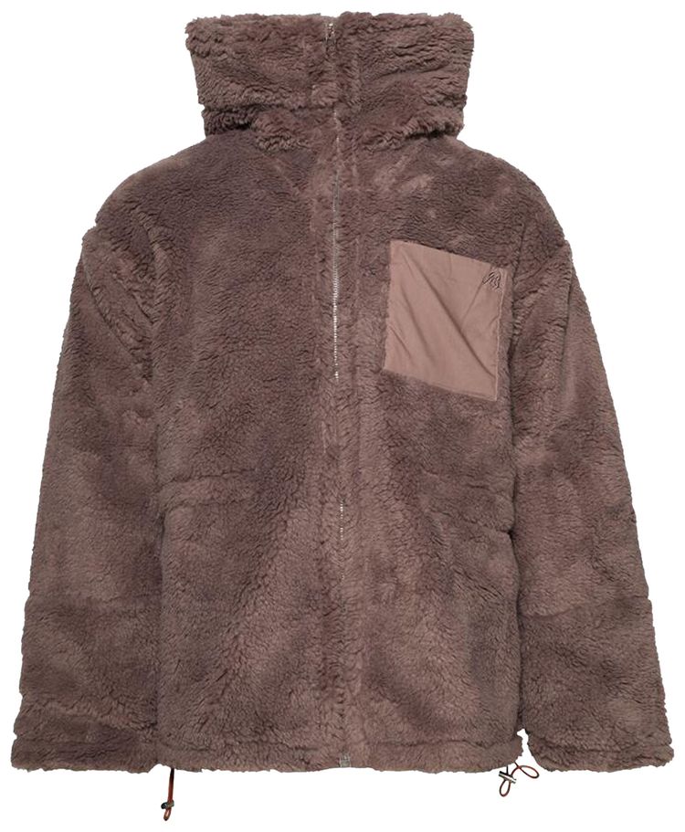 BLUEMARBLE Faux Shearling Anorak Dusty Grape