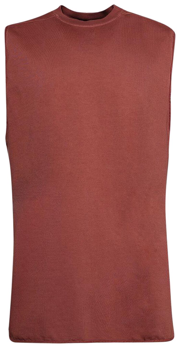Rick Owens Jumbo Sleeveless Tee Rosewood