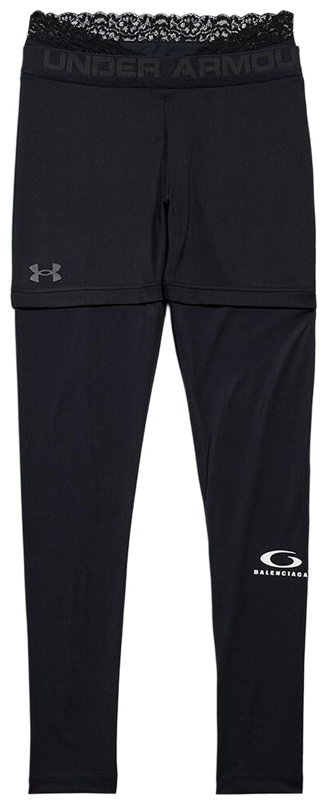 Balenciaga Ua Layered Leggings Black