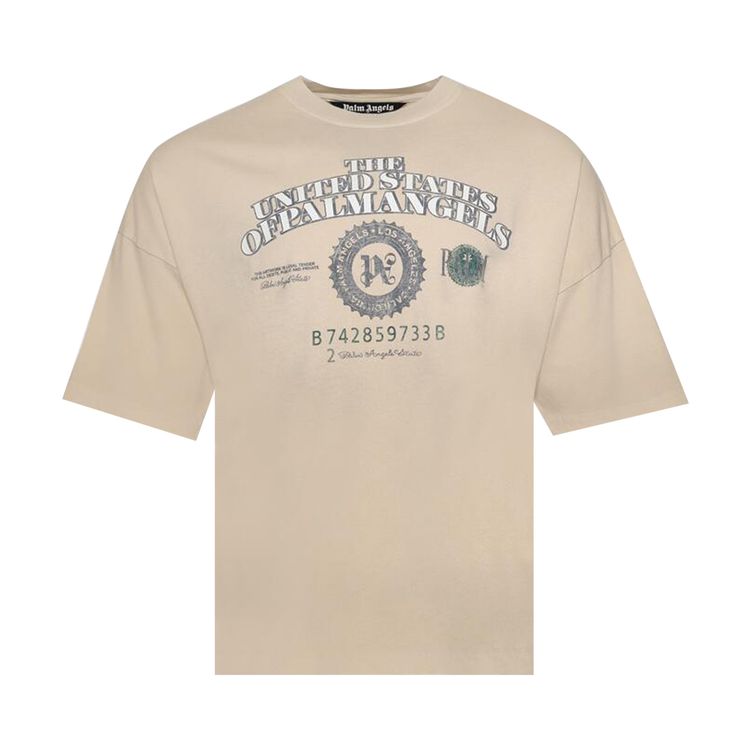 Palm Angels Dollar Loose Tee Ivory