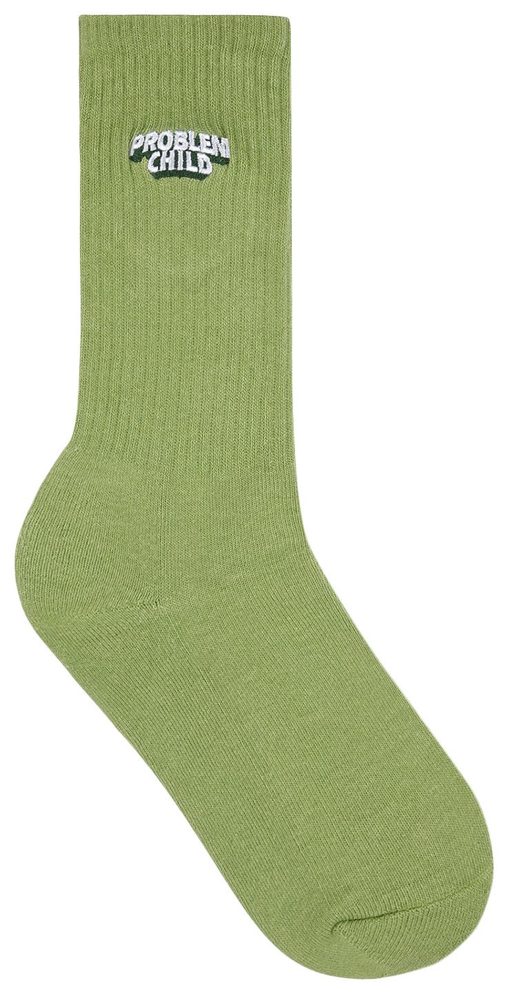 GOLF WANG Problem Child Socks OrangeOliveBlack