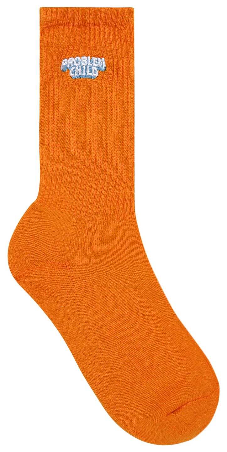 GOLF WANG Problem Child Socks OrangeOliveBlack