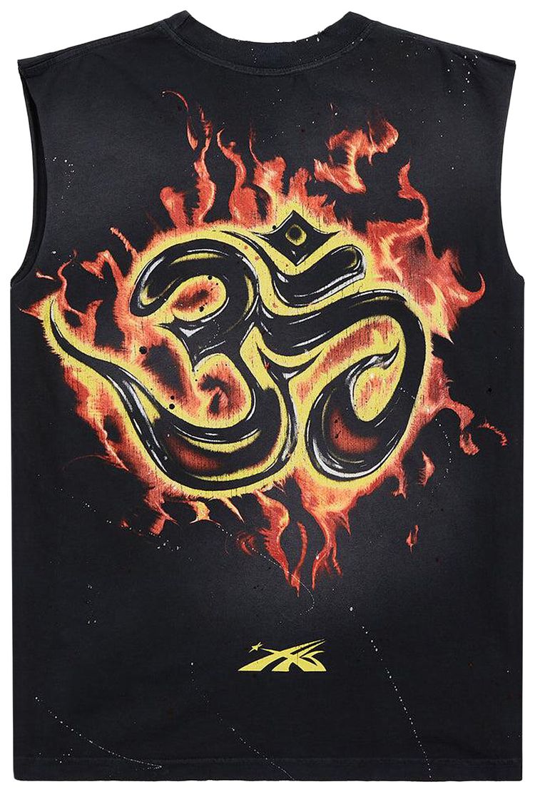 Hellstar Inner Peace Skeleton Sleeveless T Shirt Black