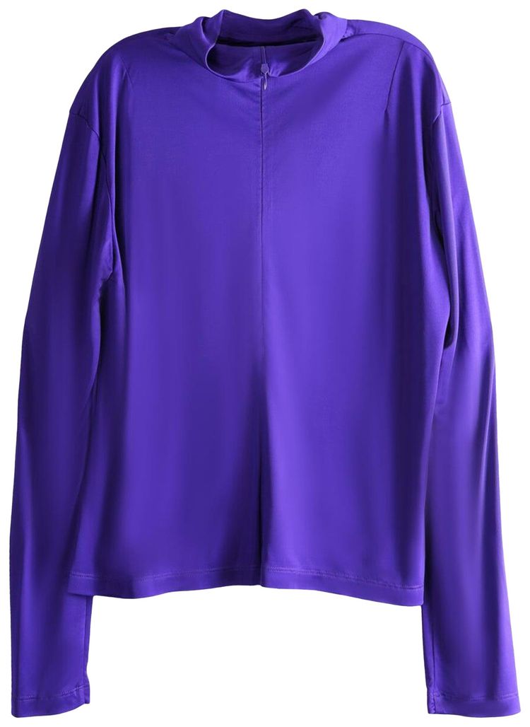 Dries Van Noten Turtleneck Top Purple
