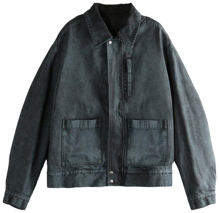 Dries Van Noten Denim Bomber Jacket Petrol