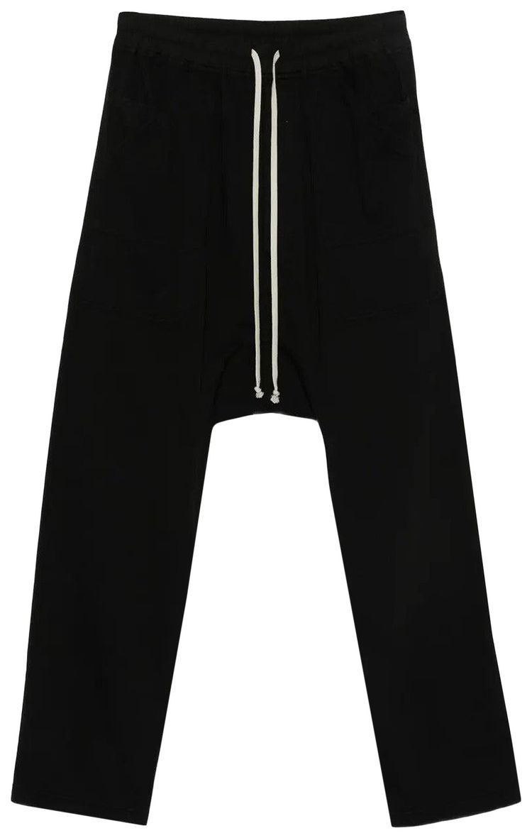 Rick Owens DRKSHDW Fleece Classic Cargo Drawstring Pants Black