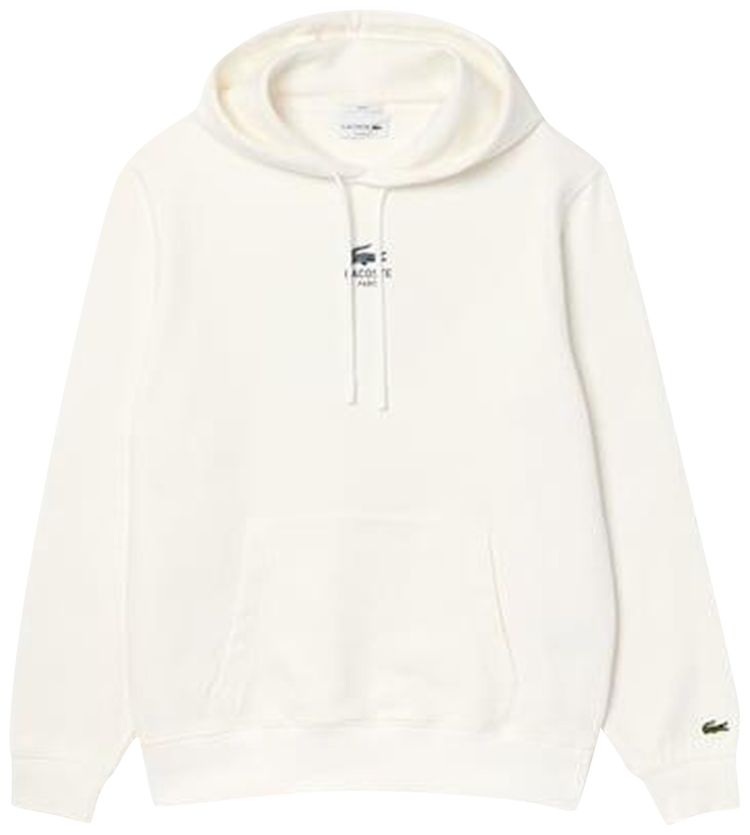 Lacoste Print Hoodie Flour