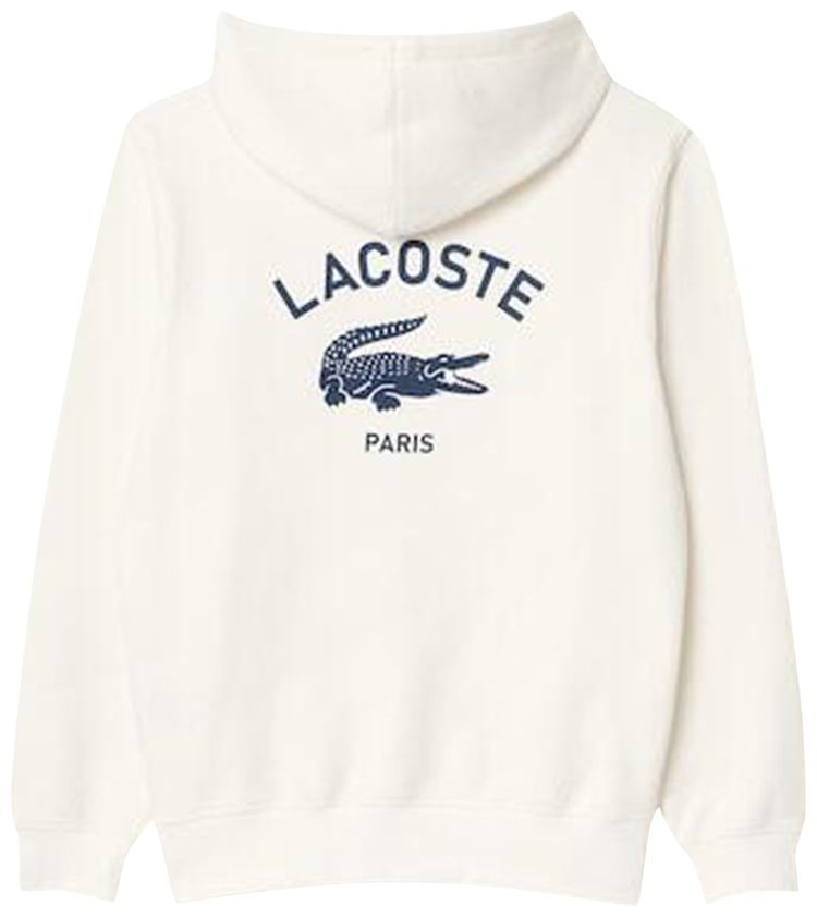 Lacoste Print Hoodie Flour