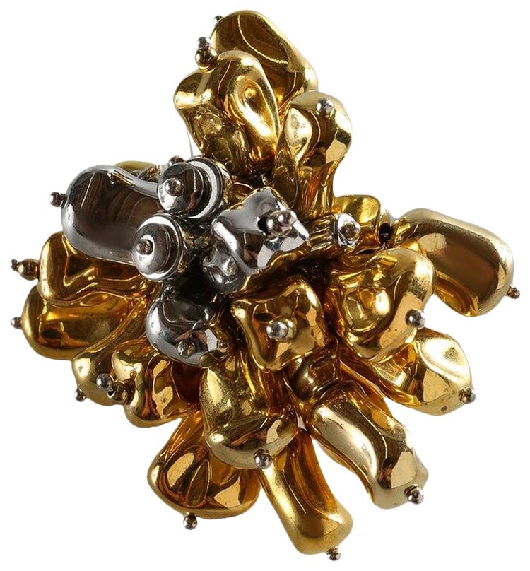 Dries Van Noten Embroidered Ring Gold