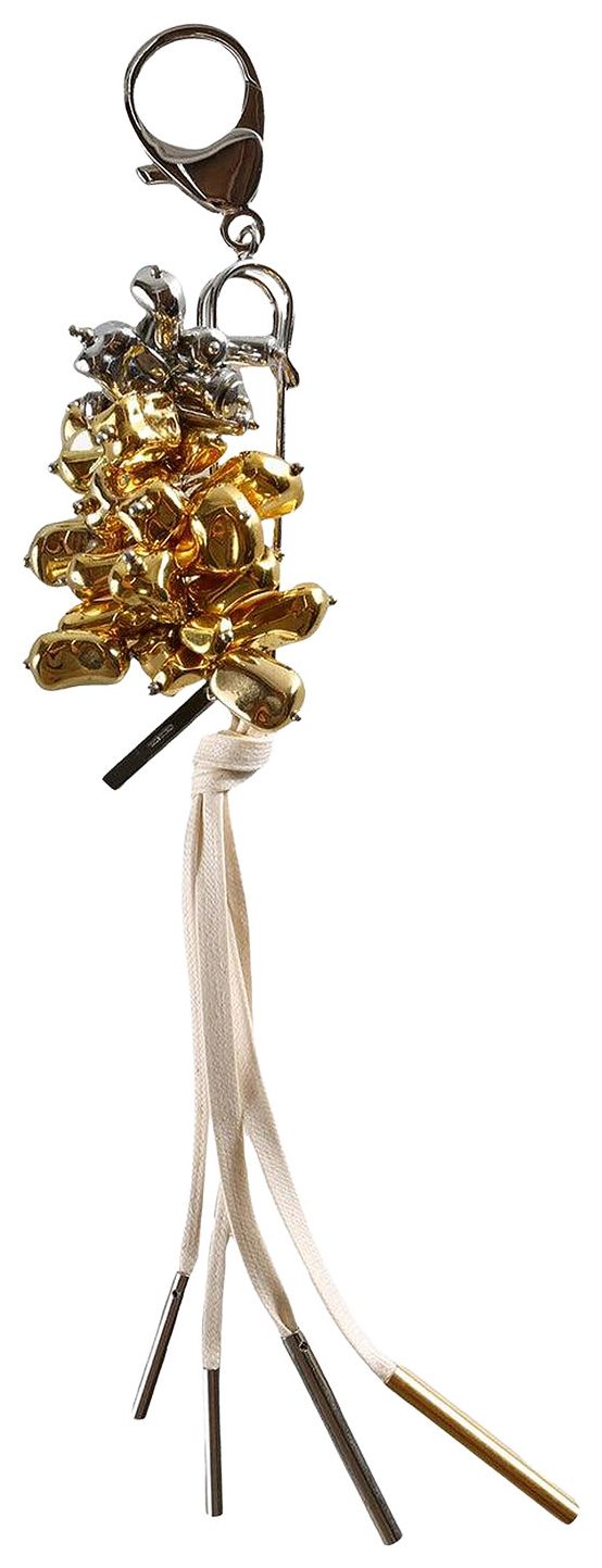 Dries Van Noten Large Embellished Pin Brooch Gold