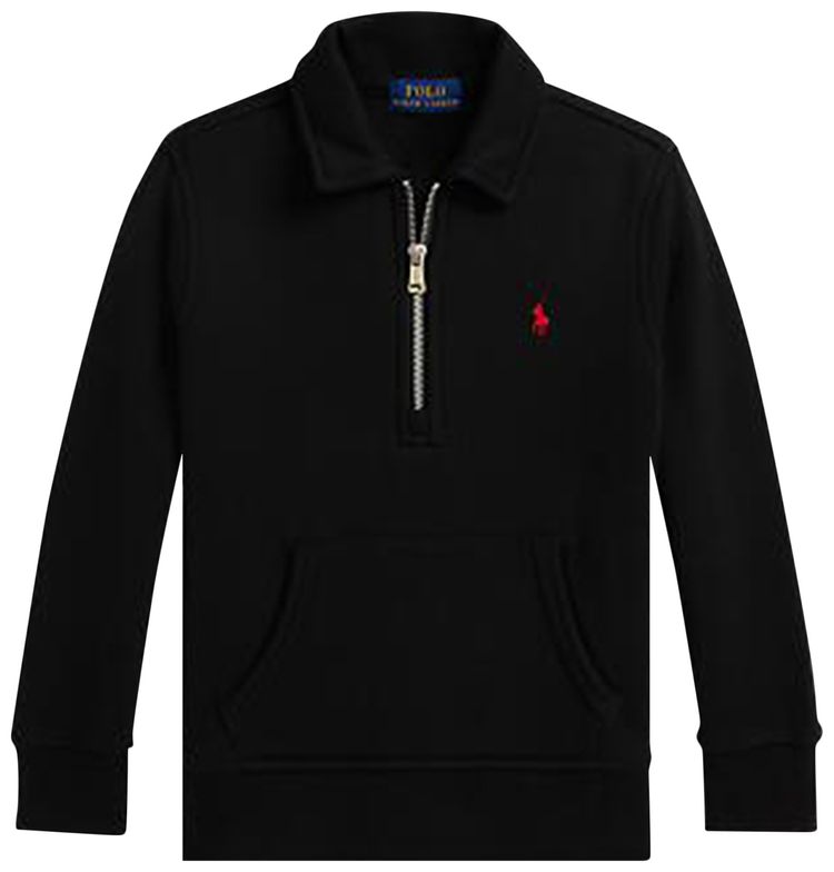 Polo Ralph Lauren Long Sleeve Seasonal Fleece Half Sweatshirt Black