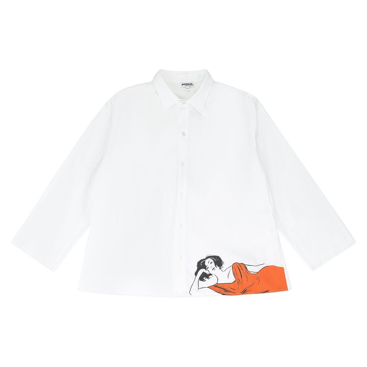 HOUSE OF ERRORS Poplin Button Down Shirt White