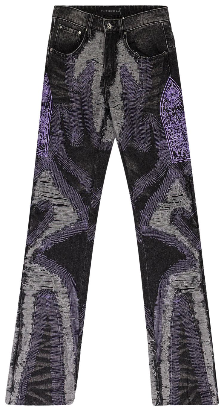 Who Decides War Techno Straight Fit Jeans Black