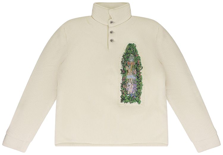 Who Decides War Puffed Rugby Button Down Shirt Ivory