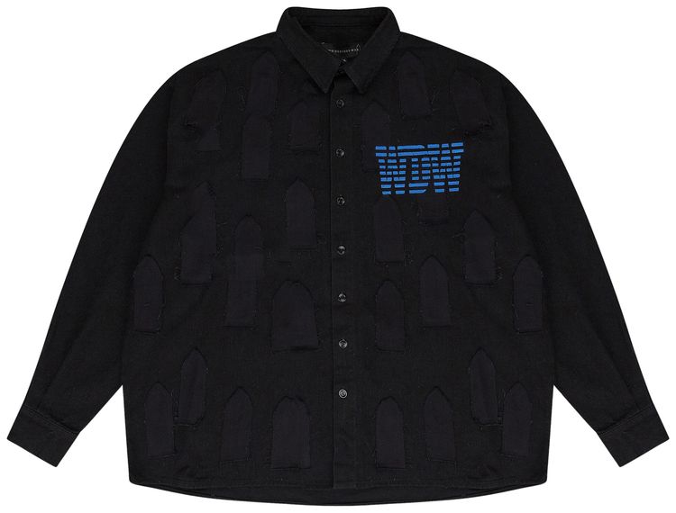 Who Decides War Link Window Button Down Shirt Black
