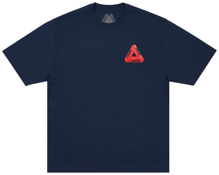 Palace Fukuoka Tri Ferg T Shirt Navy