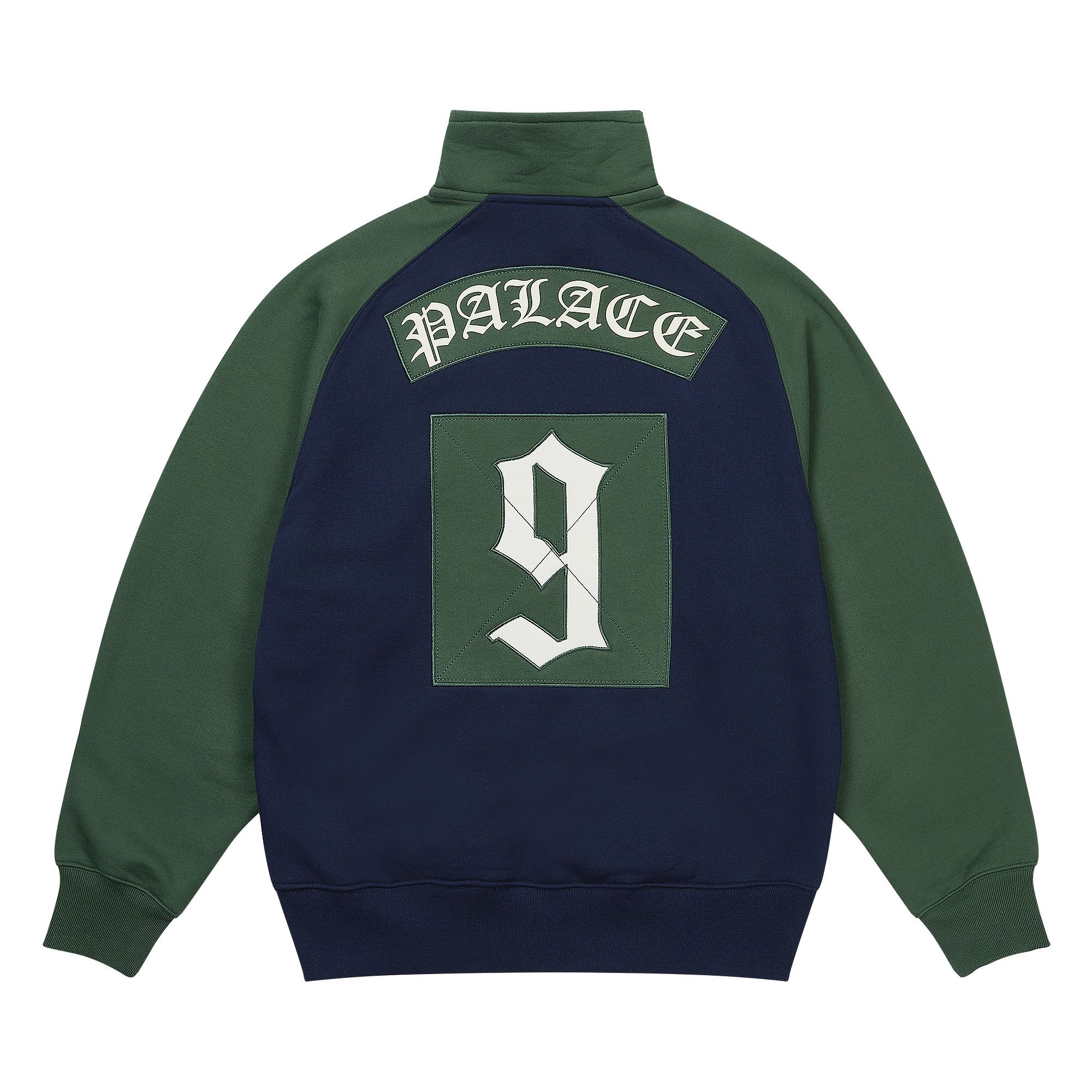 Buy Palace Crest Sweat 'Navy/Racey Green' - P29CS059 | GOAT