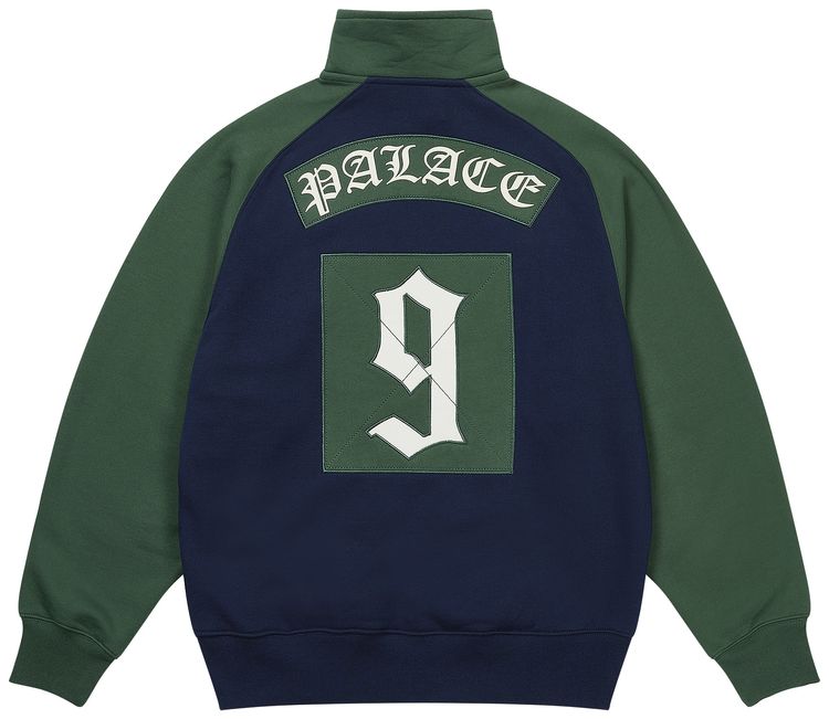 Palace Crest Sweat NavyRacey Green
