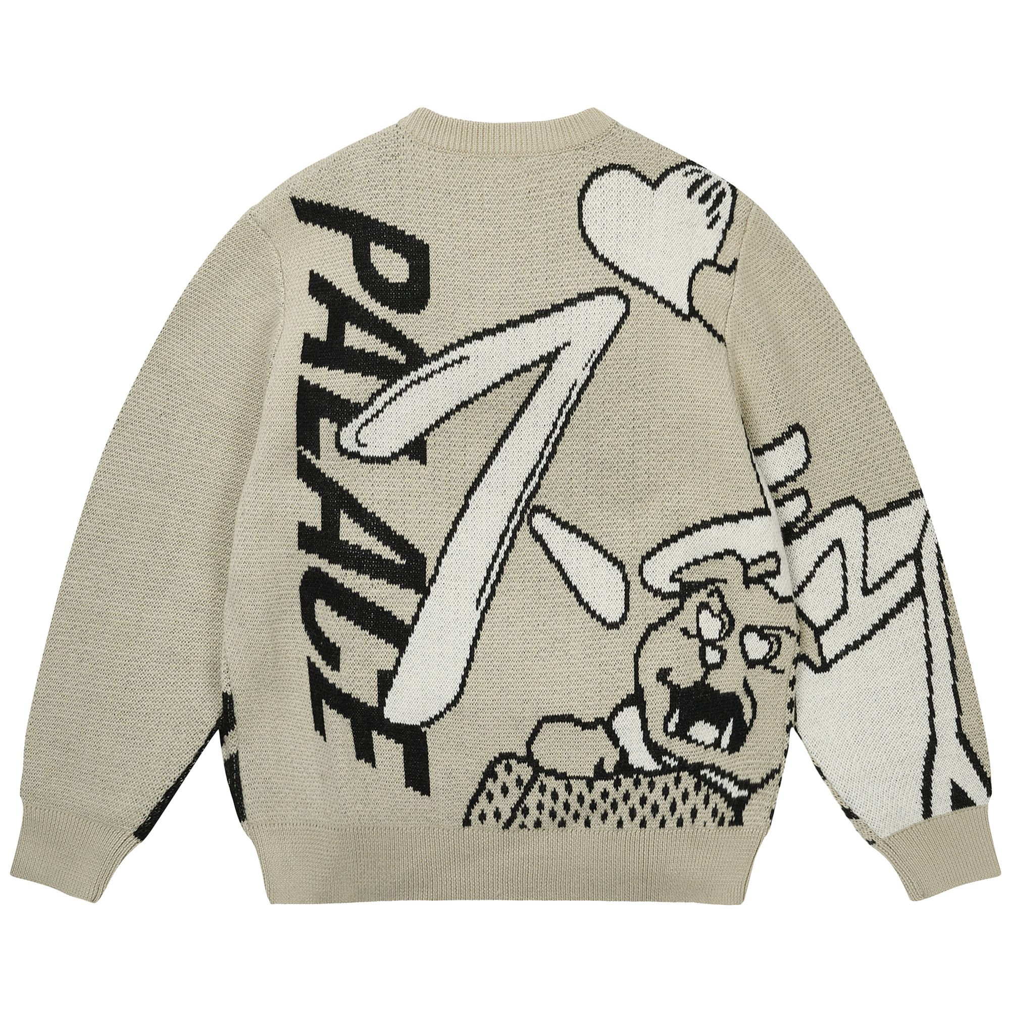 Achetez des Palace Rear View Knit 'Grey' - P29KW018 | GOAT FR