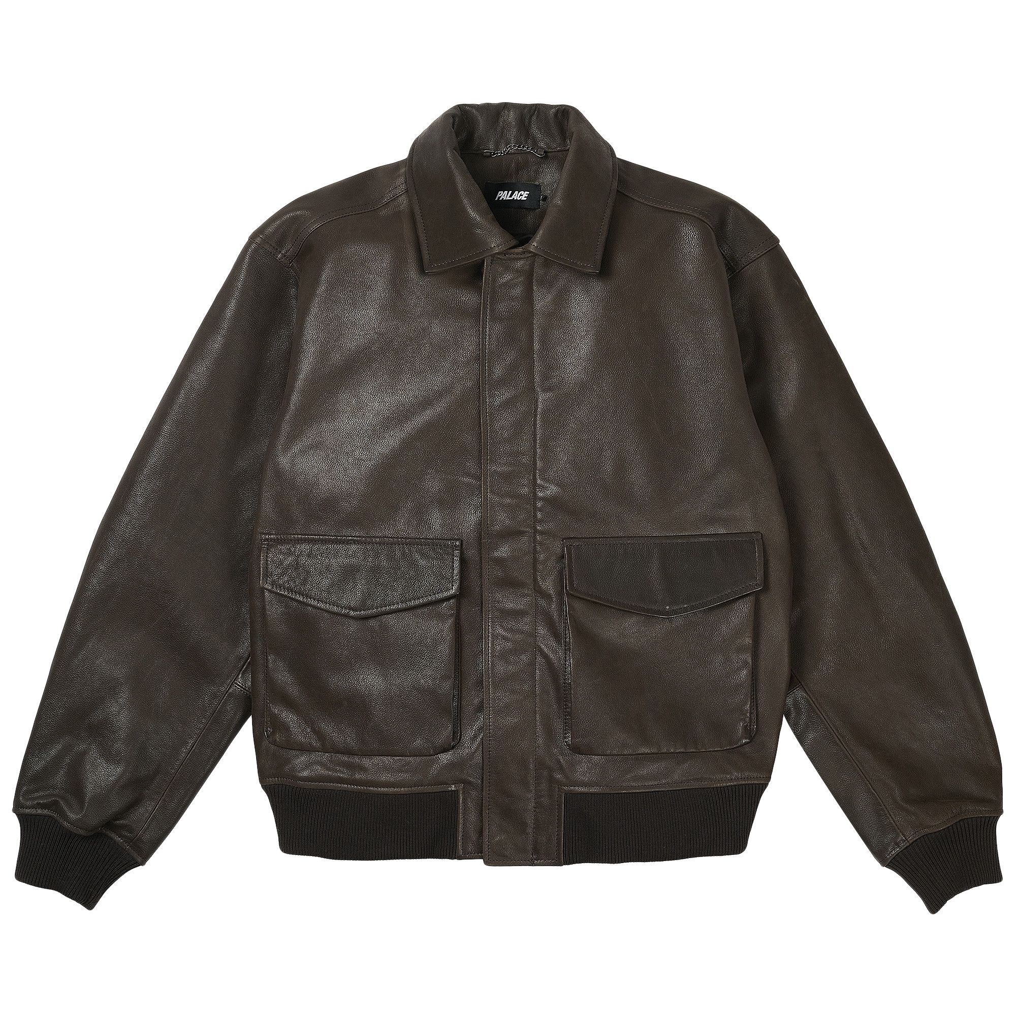PALACE Susanoo Leather Flight Jacket パレス Buy Palace Susanoo Leather Flight Jacket 'Brown' - P29JK055 | GOAT