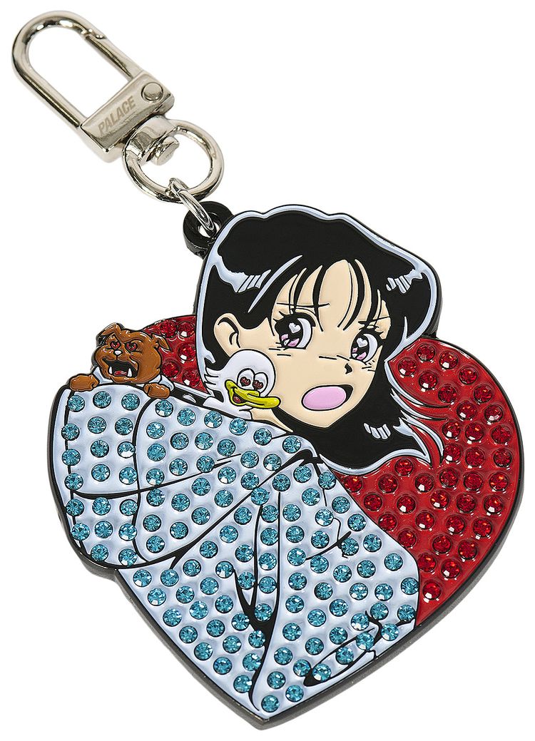 Palace Rear View Love Keyring Multicolor