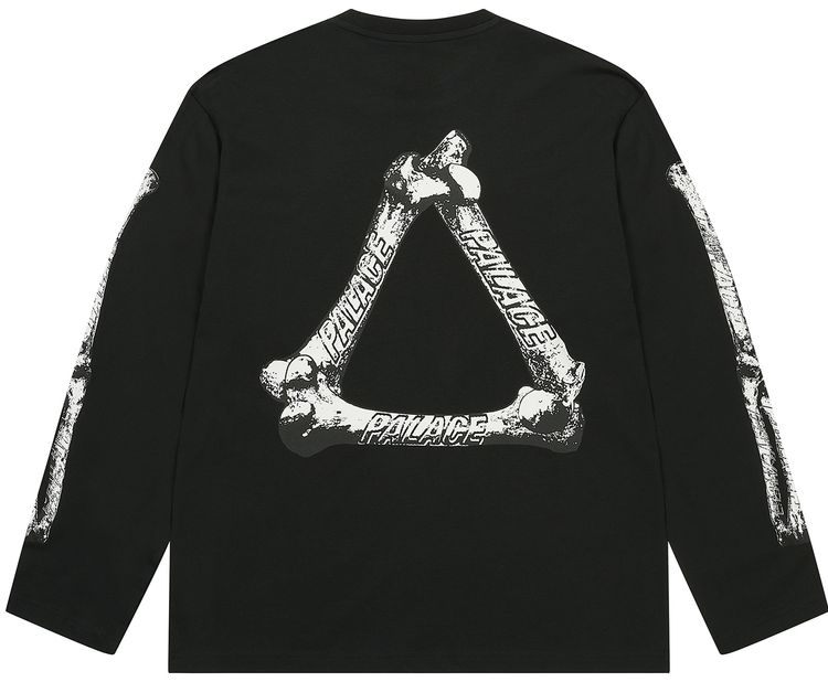 Palace Tri Bone Long Sleeve Black