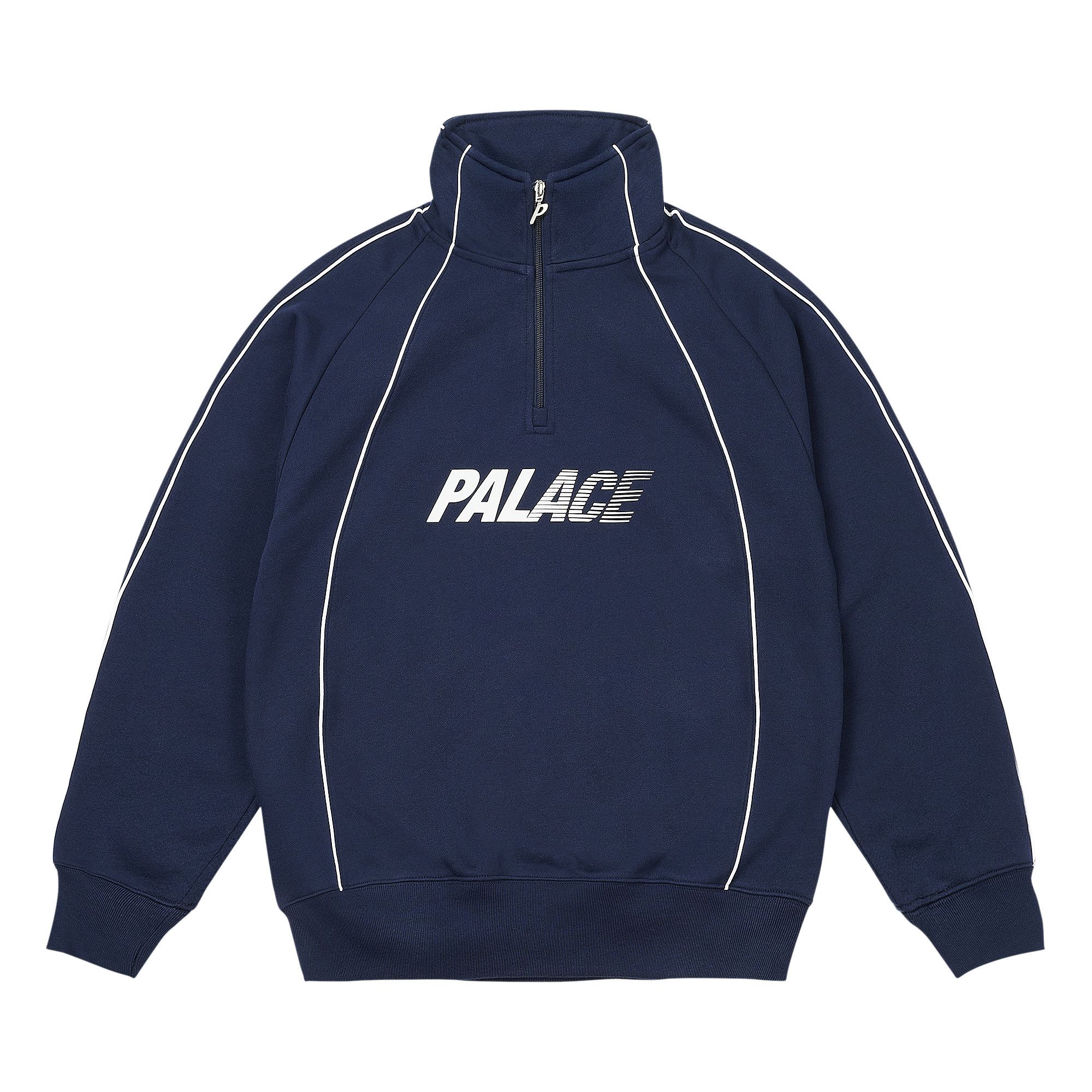 Buy Palace Fast Logo 1/4 Zip 'Navy' - P29CS056 | GOAT