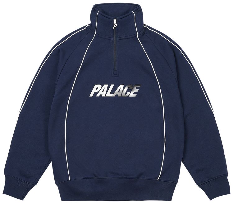 Palace Fast Logo 14 Zip Navy