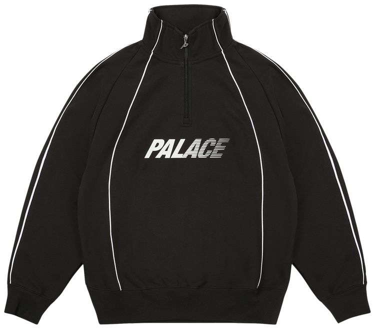 Palace Fast Logo 14 Zip Black